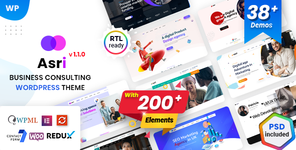 Asri - Multi-Purpose Elementor WordPress Theme Logo